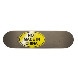 Não feito no skate de China