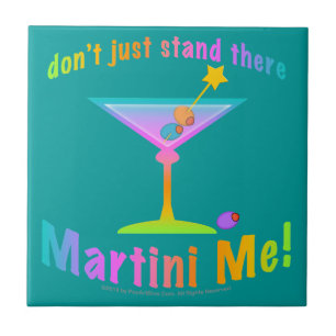 Não Fique Aí Parado - Coaster de Azulejo MARTINI M