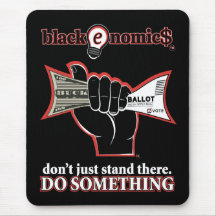 "Não Fique Aí parado" Mousepad Padrão (Preto)
