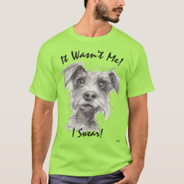 Não Fui Eu! Camiseta de Cachorro Engraçado - Juro!