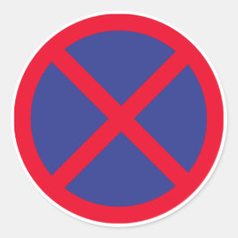 Não há adesivos redondos clássicos com ou sem sina