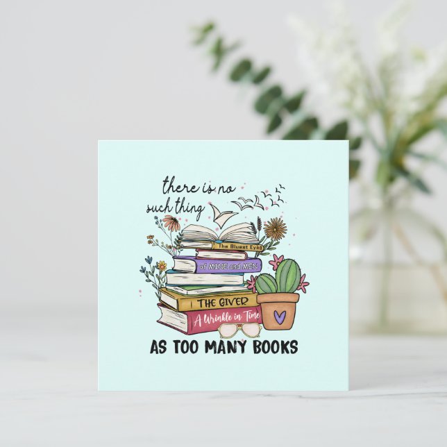 Não Há Coisa Como Muitos Livros (Em pé/Frente)