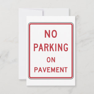 Não Há Estacionamento Em Convites De Sinal De Pa