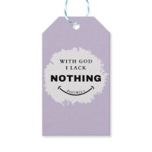 Não há nada na etiqueta do presente