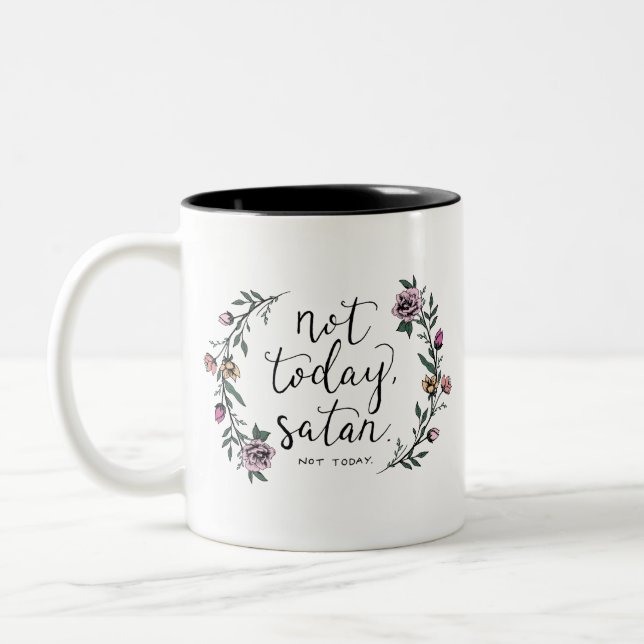 Não hoje, caneca de café da satã, caneca (Esquerda)