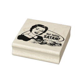 Não hoje Carimbo de Borracha Satã