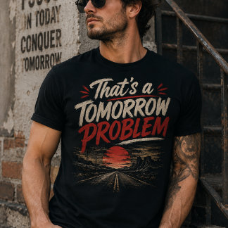 Não Hoje, Isso É Um Problema De Amanhã Camiseta