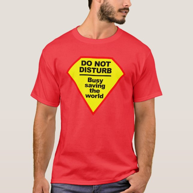 Não incomodar a camisa - escolha estilo e cor (Frente)
