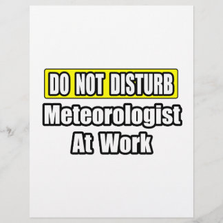 Não Incomodar Meteorologista No Trabalho