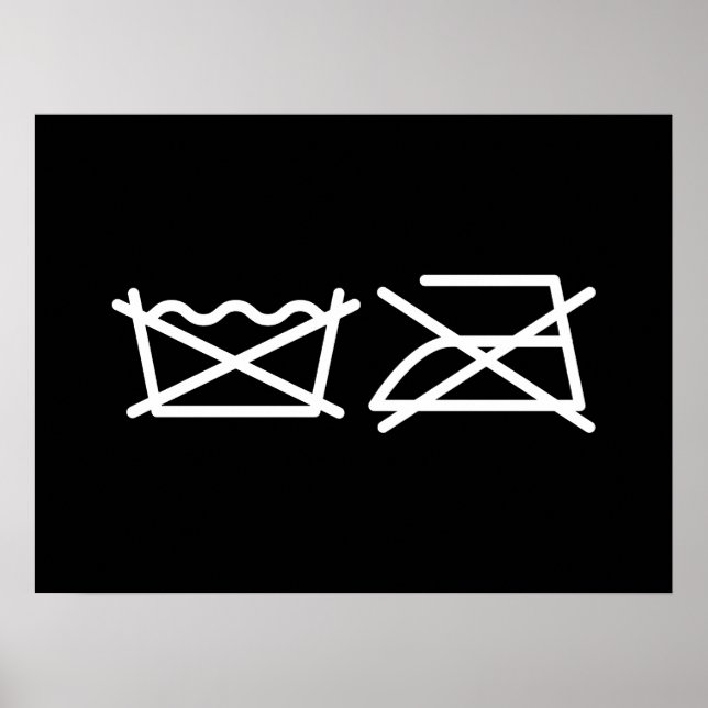 NÃO LAVEM! NÃO FERRO! PÔSTER (Frente)