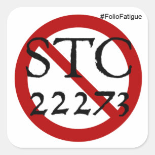 não mais etiqueta do STC 22273