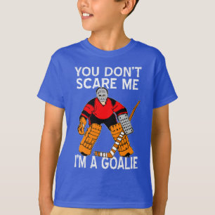 Não me assusta, sou uma camiseta de hóquei de go
