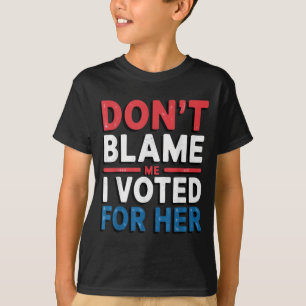 Não Me Culpe Eu Votei Na Camisa Dela Camiseta Polí