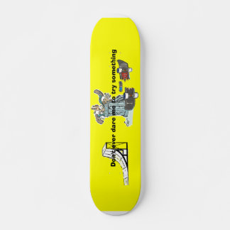 Não me desafio a andar de skate