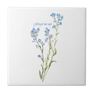 Não me esqueças Flor de Jardim Aquarela Personaliz