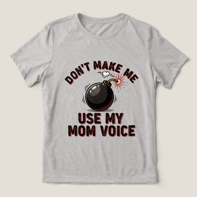 Não Me Faça Usar Minha Voz de Mãe (Design frontal)