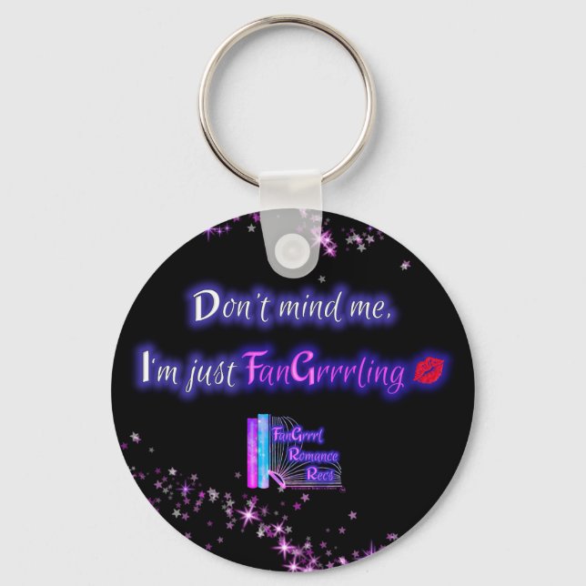 Não me importo, sou apenas o Chaveiro FanGrrling (Frente)
