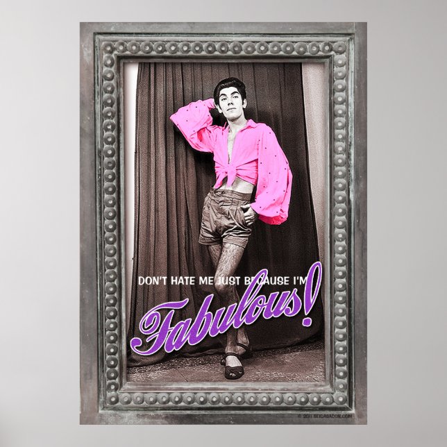 Não me odeie só porque eu sou fabuloso poster (Frente)