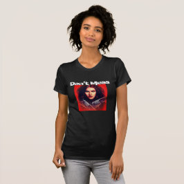 Não Mess Vintage baniu as mulheres camiseta