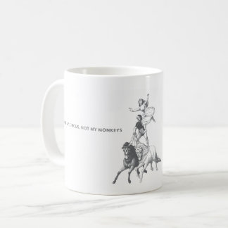 Não meu circo não minha caneca de café dos macacos