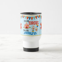 Não minha caneca de viagem personalizada circo