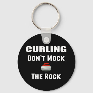 Não Mock The Rock Curling Chaveiro