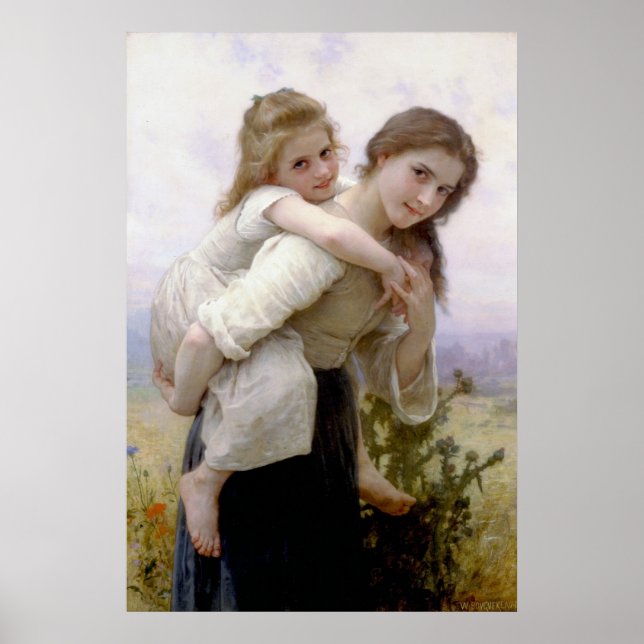 Não muito para o Carregar 1895 Bouguereau Poster (Frente)