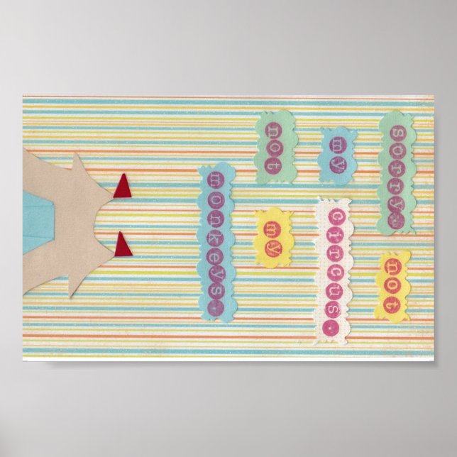 Não O Meu Circo. Não Meus Macacos. Pôster (Frente)