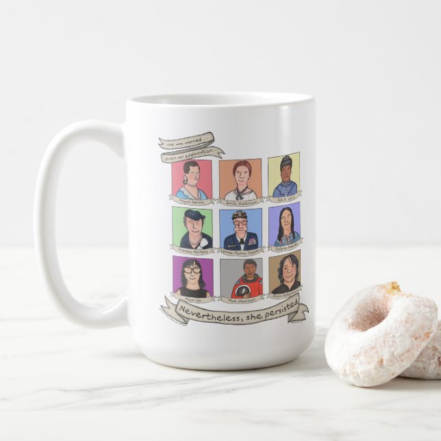 Não obstante, persistiu 15 onças. Caneca (Com Donut)