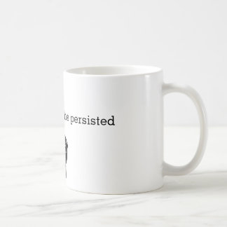 não obstante persistiu caneca