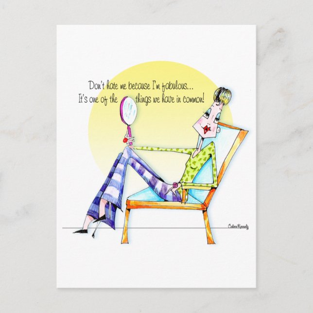 Não Odiar cartão postal (Frente)