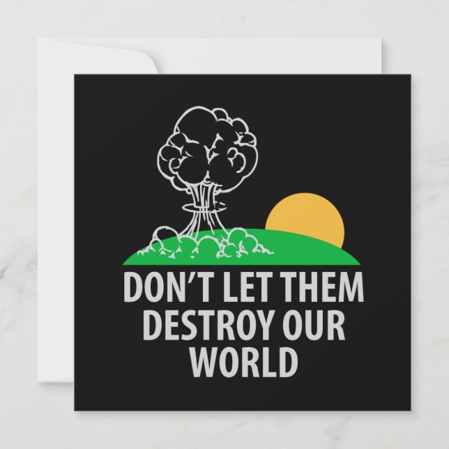 Não os deixe destruir nosso mundo (Frente)