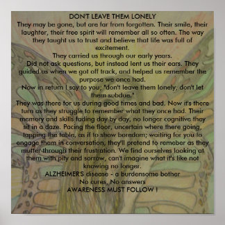 Não os deixe poster Solitário