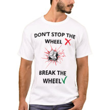 Não pare a roda gym motivação gráfica camiseta