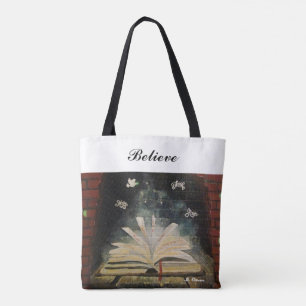 "Não pare de acreditar." Tote Bag All-Over-Impress