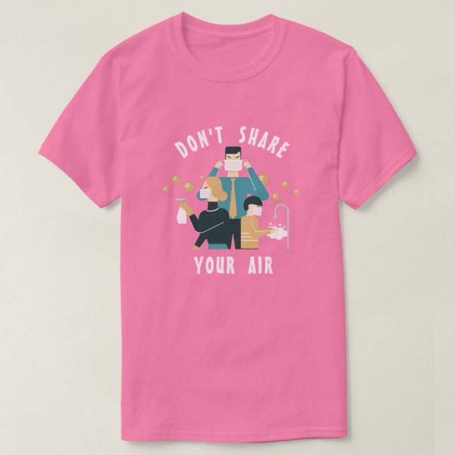 Não partilhe sua camisa de ar (Frente do Design)