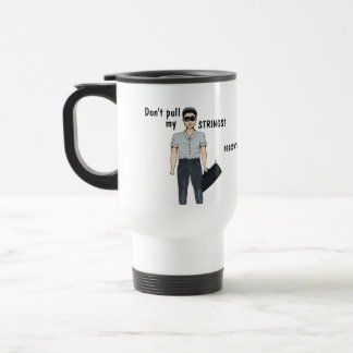 Não peguem minhas cordas! Caneca