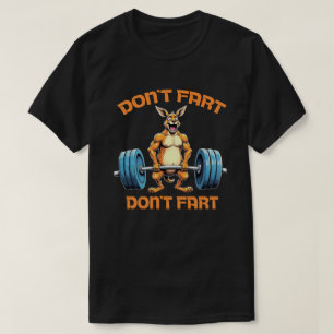 Não Peide Camiseta de Academia Canguru: Treino Eng