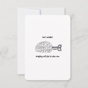 Não pense demais, está tudo bem - Cartão plano