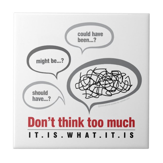 Não pense demasiado (Frente)