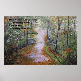 NÃO PERDA SEU TEMPO OLHANDO PARA TRÁS POSTER