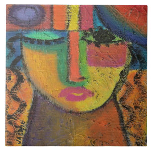 Não perguntar pintura acrílica de Abstrato no OSB