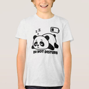 Não Perturbe Panda Dormindo Fofo Preguiçoso Engraç