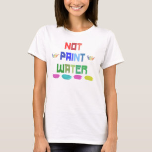 não pintar camiseta de bobo de artista engraçada
