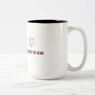 Não pique a caneca do café/chá do urso