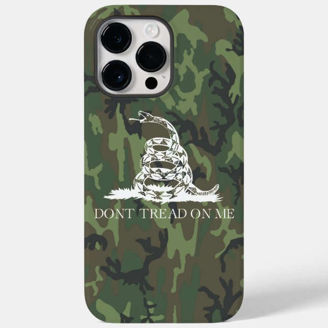 Não pise em mim, camuflagem, capas de iphone de ca (Verso)