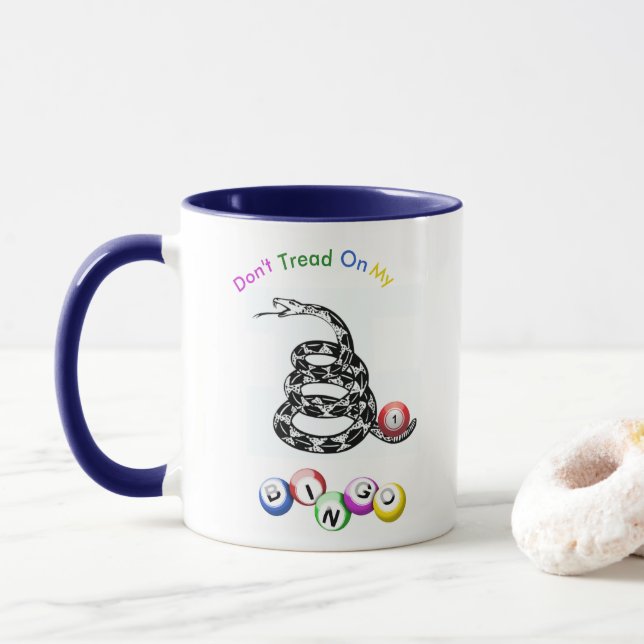 Não pise na minha caneca de café do Bingo (Com Donut)