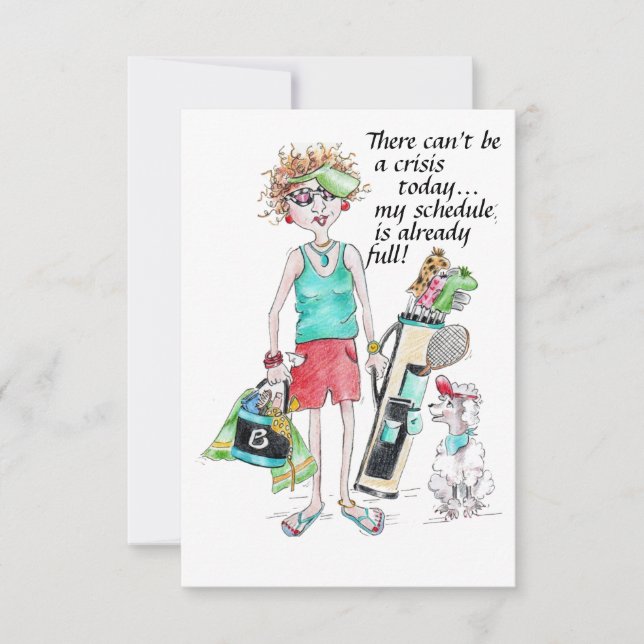 Não pode haver uma crise hoje...minha agenda está  (Frente)