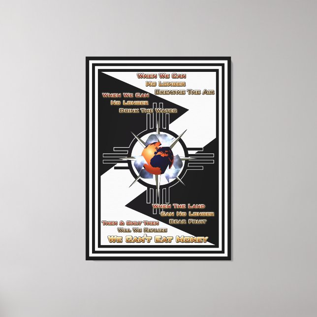 Não podemos comer dinheiro! Impressão de tela (Frente)