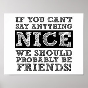 Não posso dizer nada legal Poster